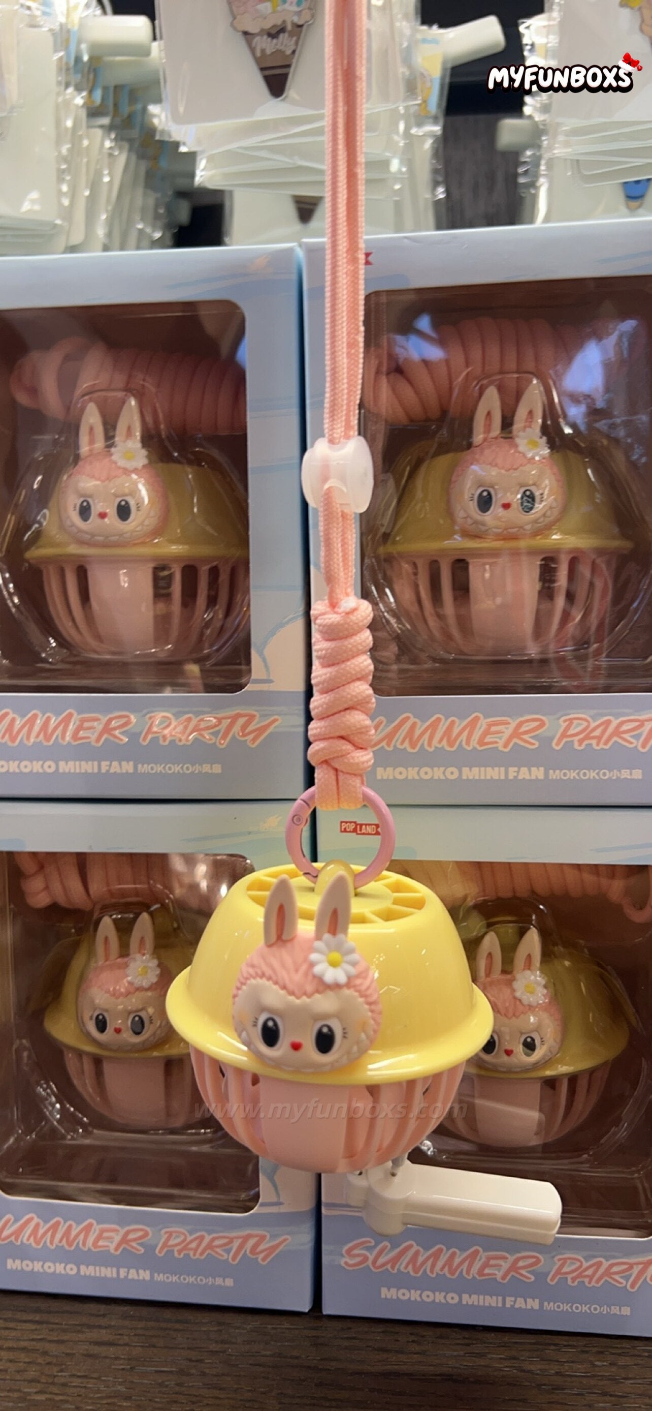 POP MART Land Exclusive “Bubble Summer Party” Series MOKOKO Mini Fan