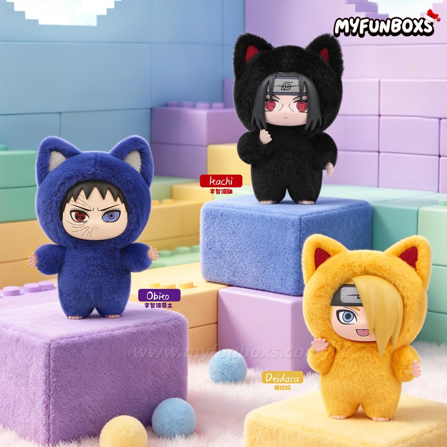 NARUTO Kitten Land 猫猫楽園 マダラ シークレット Naruto: Shippuden Kitten Land Series Plush Doll Blind Box