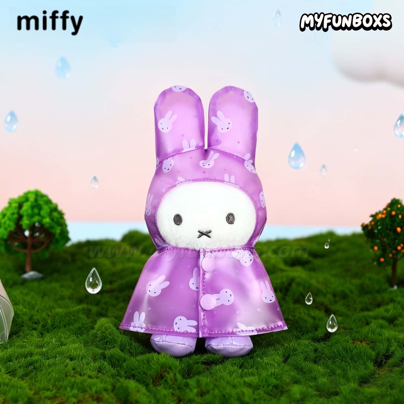 Miffy Raincoat Series plush keychain blind box(PRE-ORDER)