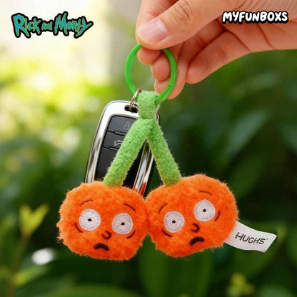 Rick and Morty Cherry Plush Bag Charm Keychain