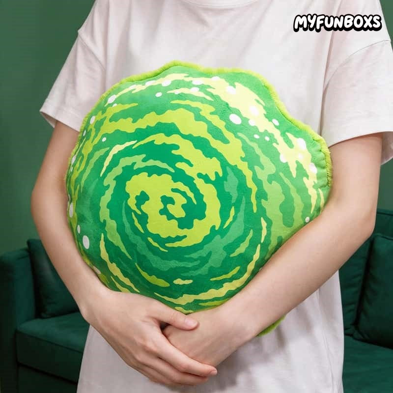 Rick and Morty Portal Plush Pillow