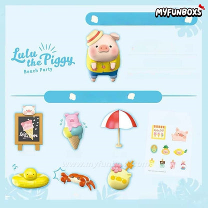 LuLu the Piggy Beach Party Ice Cream Van Scene Set