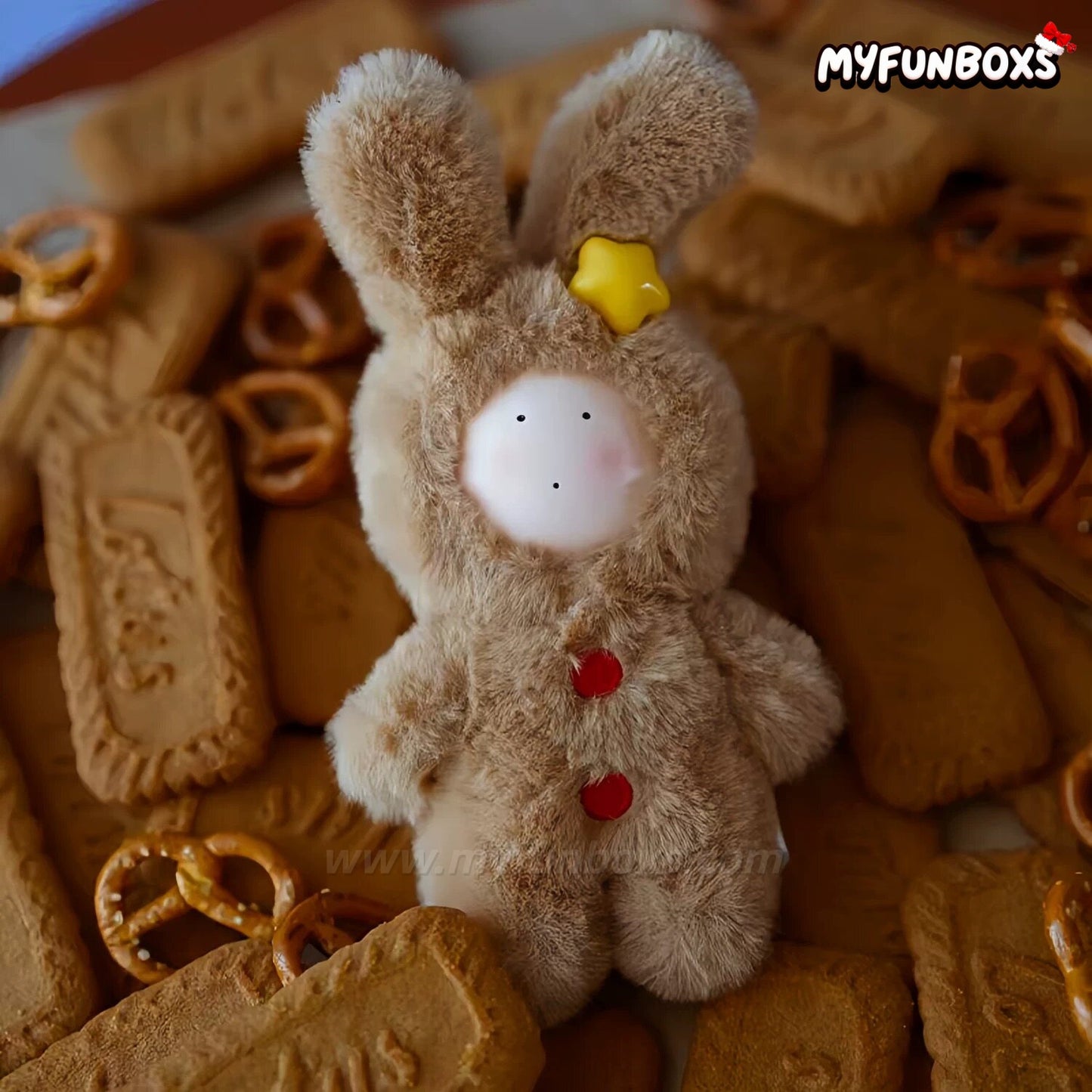 Anthony’s Bun Bun 20th Anniversary Fluffy Love Series Plush Keychain Blind Box