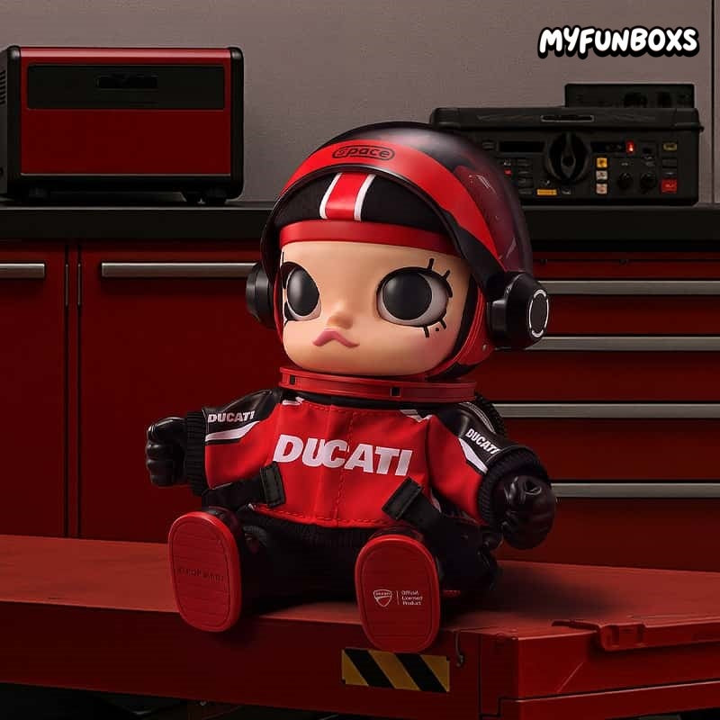 POP MART MEGA SPACE MOLLY × DUCATI Serie Vinyl Plush Pendant Hanging Card (PRE-ORDER)