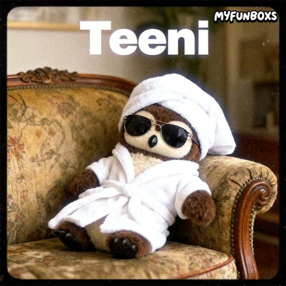 Teeni Animal Baby Series Plush Keychain Blind Box
