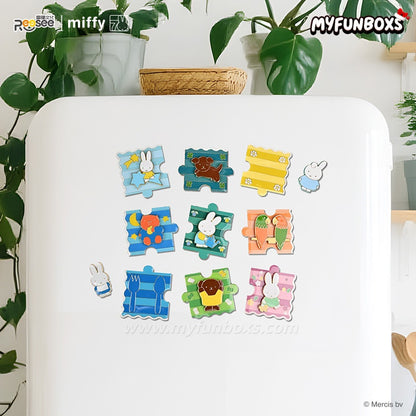 Miffy Metal Puzzle Refrigerator Magnet Blind Box