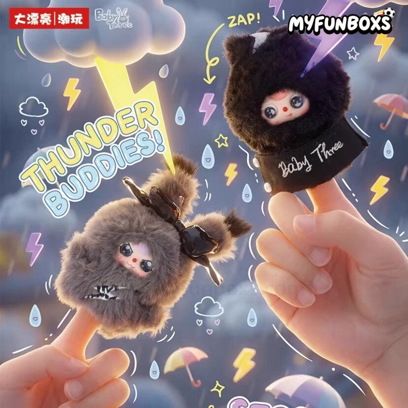 BABY THREE Weather Guide Series plush finger puppet blind box