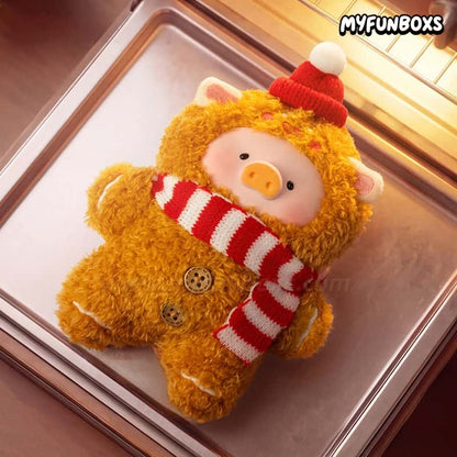 LuLu the Piggy Christmas Gingerbread Man Lu Plush Keychain