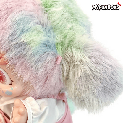 Q kid Rainbow Candy Puppy Series 400% Plush Doll