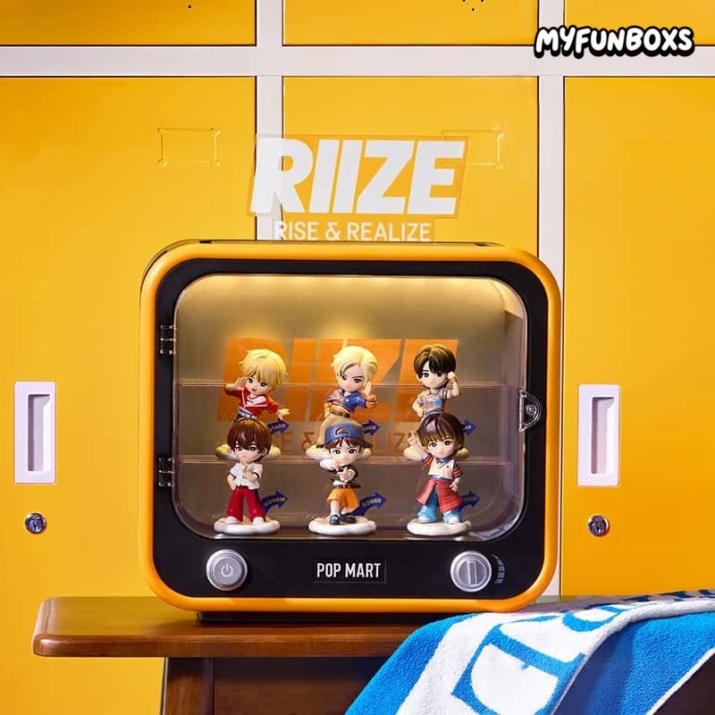 POP MART RIIZE Collection TV-shaped light-up display box
