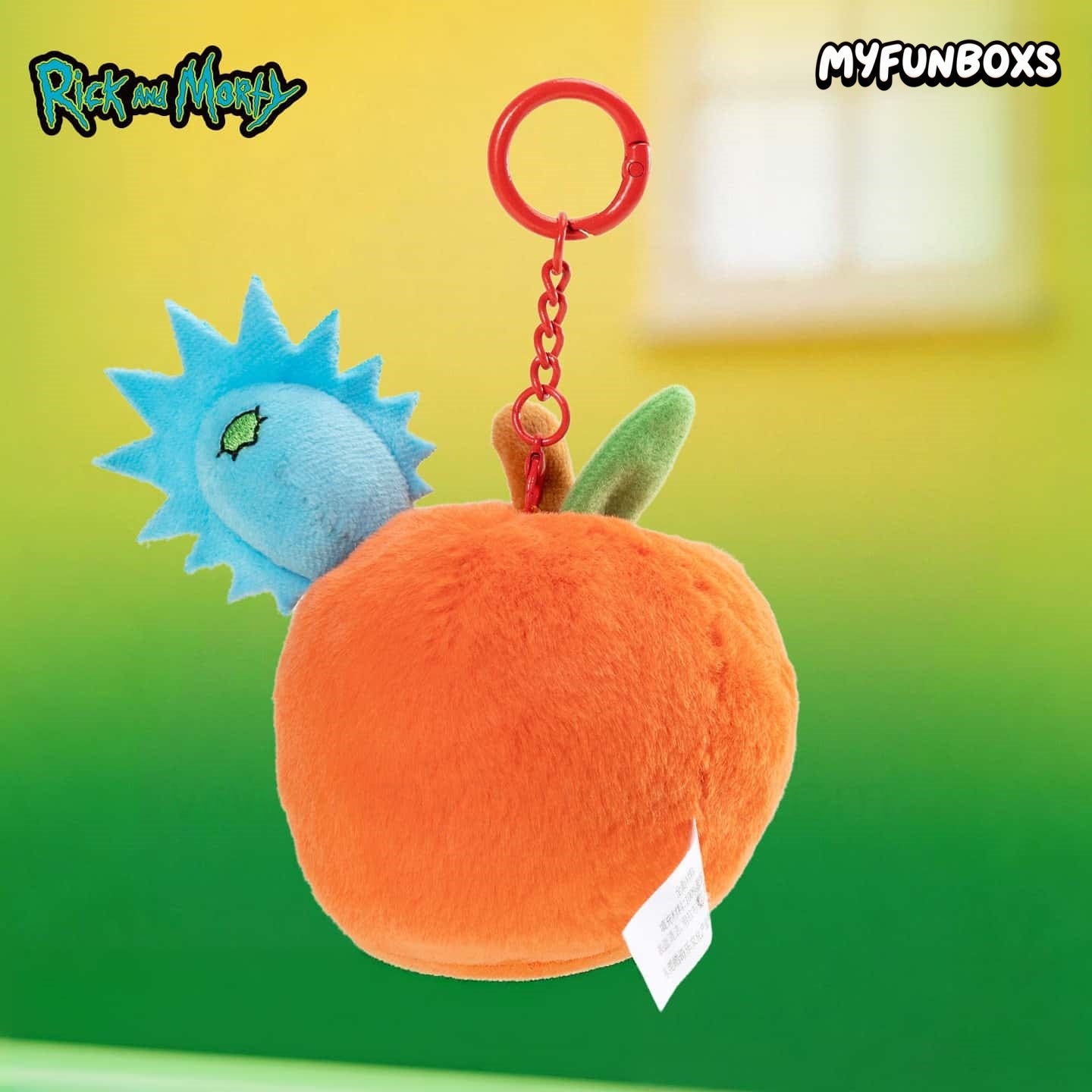 Rick and Morty Wormy Apple Plush Bag Charm