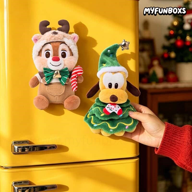 Disney Chip 'n' Dale & Goofy Plush Christmas Gift Box