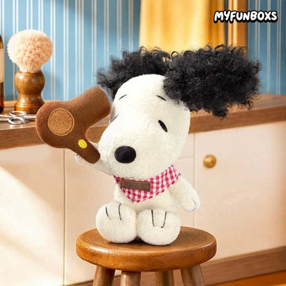 Peanuts Snoopy Hair Salon Series Plush Keychain Blind Box