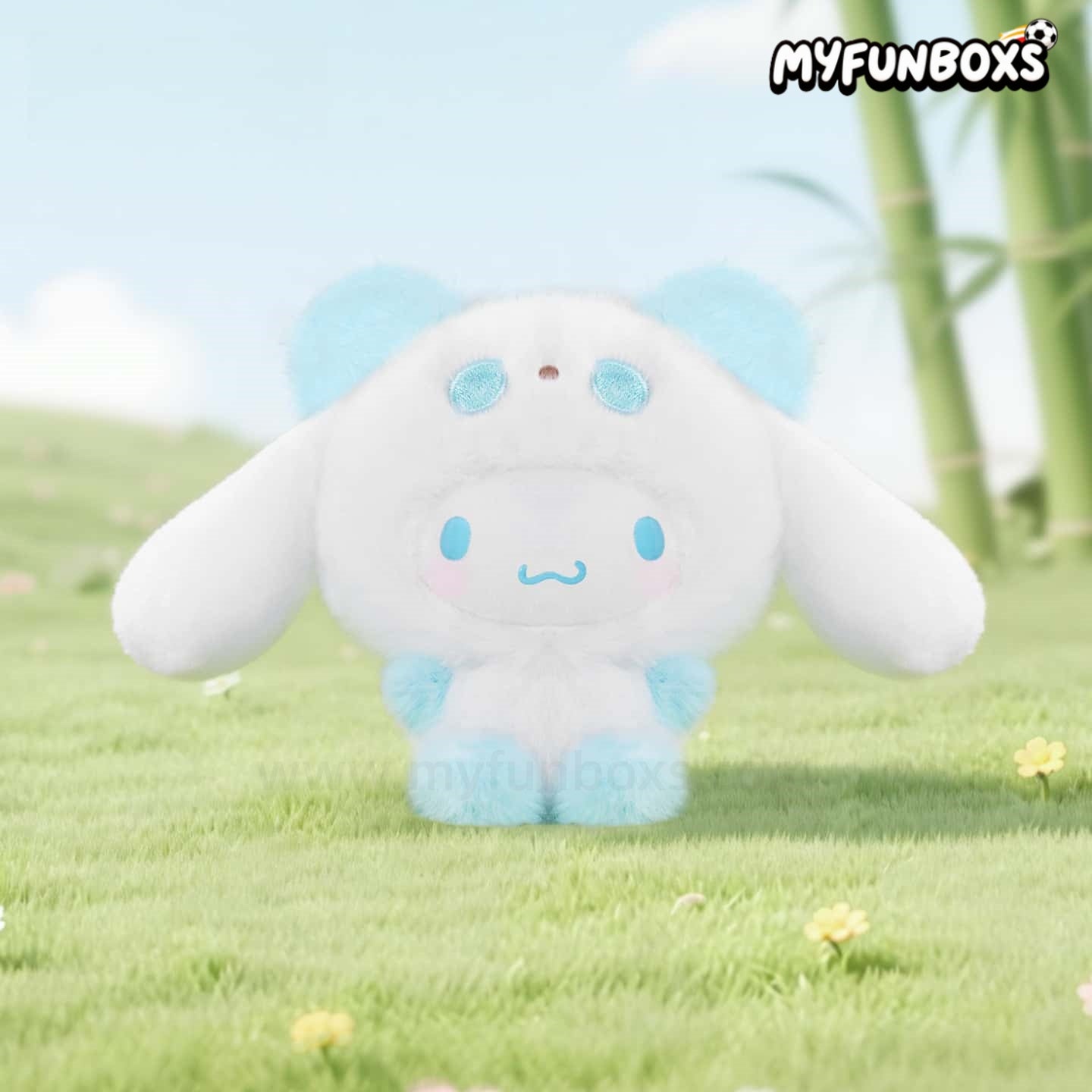 Sanrio Colorful Panda Series plush keychain blind box