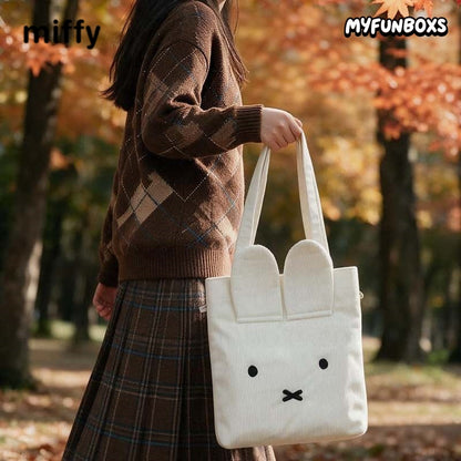 Miffy 3D Ear Corduroy Shoulder Bag
