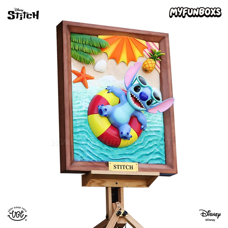 Disney Stitch Hawaii Lying Flat Series resin statue