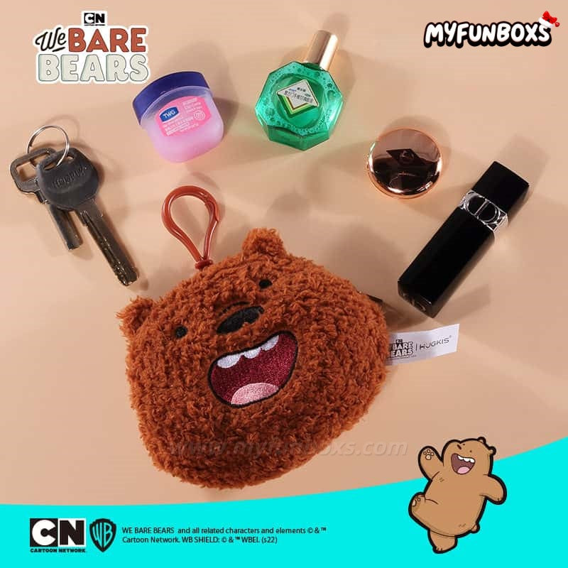 We Bare Bears Cute Plush Bag Charm