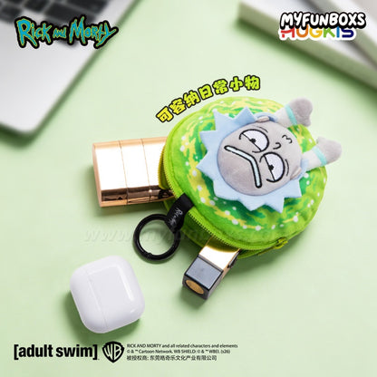 Rick and Morty portal plush pouch
