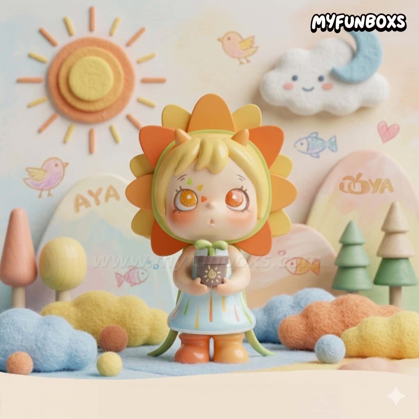 POP JOY TUAYA Graffiti Diary Series vinyl figure blind box
