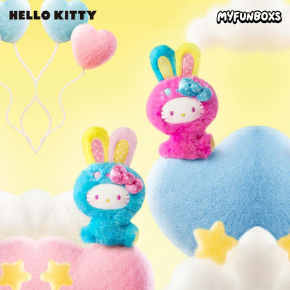 Hello Kitty Rainbow Bunny Series Plush Keychain Blind Box(PRE-ORDER)