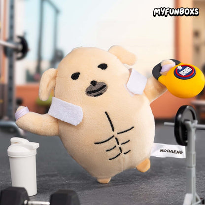 Nudaeng Muscular Dog Plush Keychain