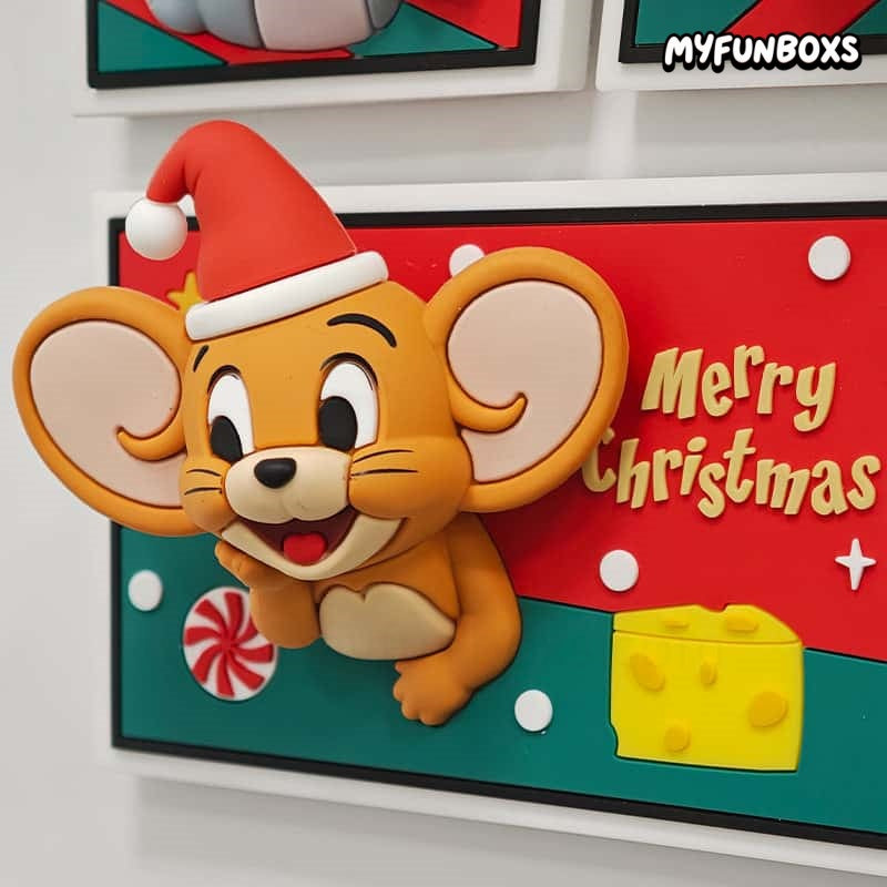 Tom and Jerry Christmas Fridge Magnet Blind Box
