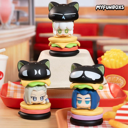 Luo Xiaohei Meow Hamburger Stacking Series blind box(PRE-ORDER)