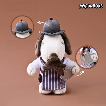 Snoopy & Olaf Coffee Time Plush Keychain