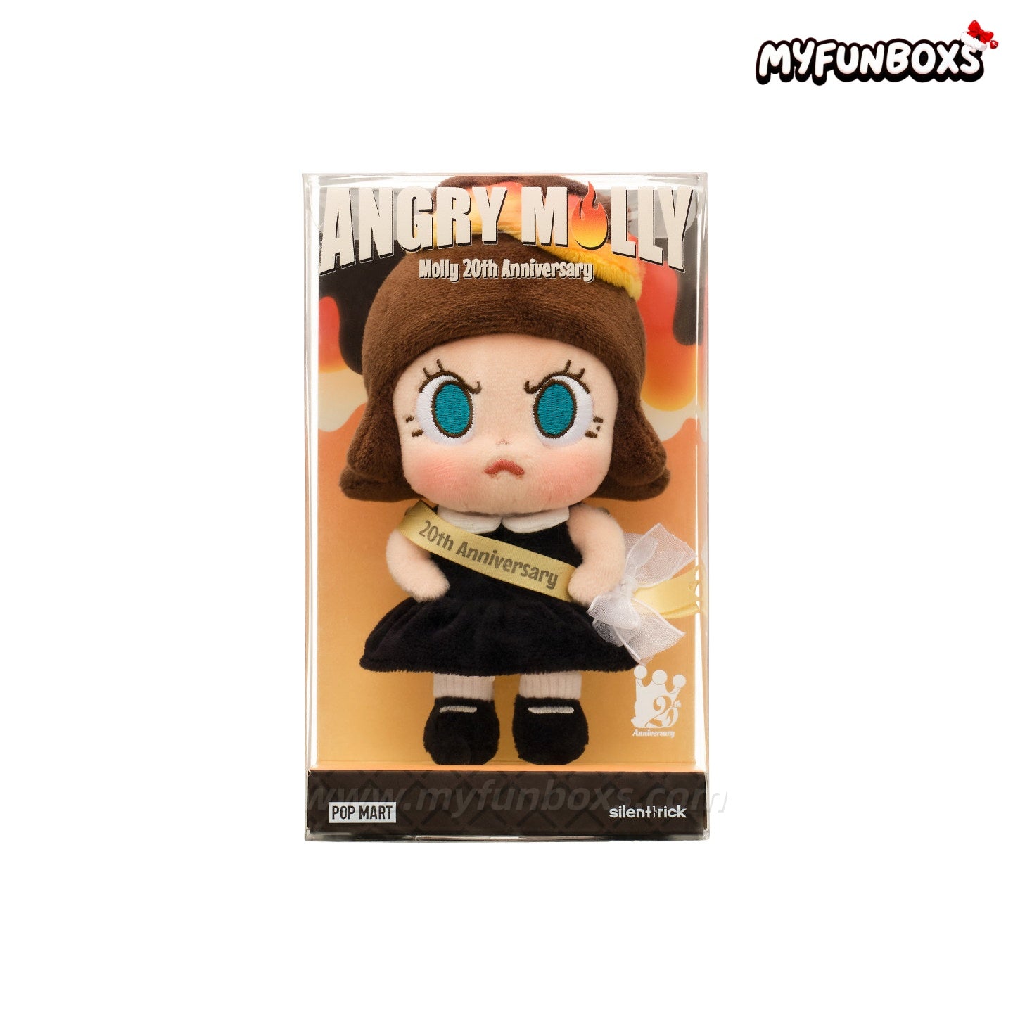 POP MART Angry Molly 20th Anniversary K Party Edition Plush Toy Hanging Card