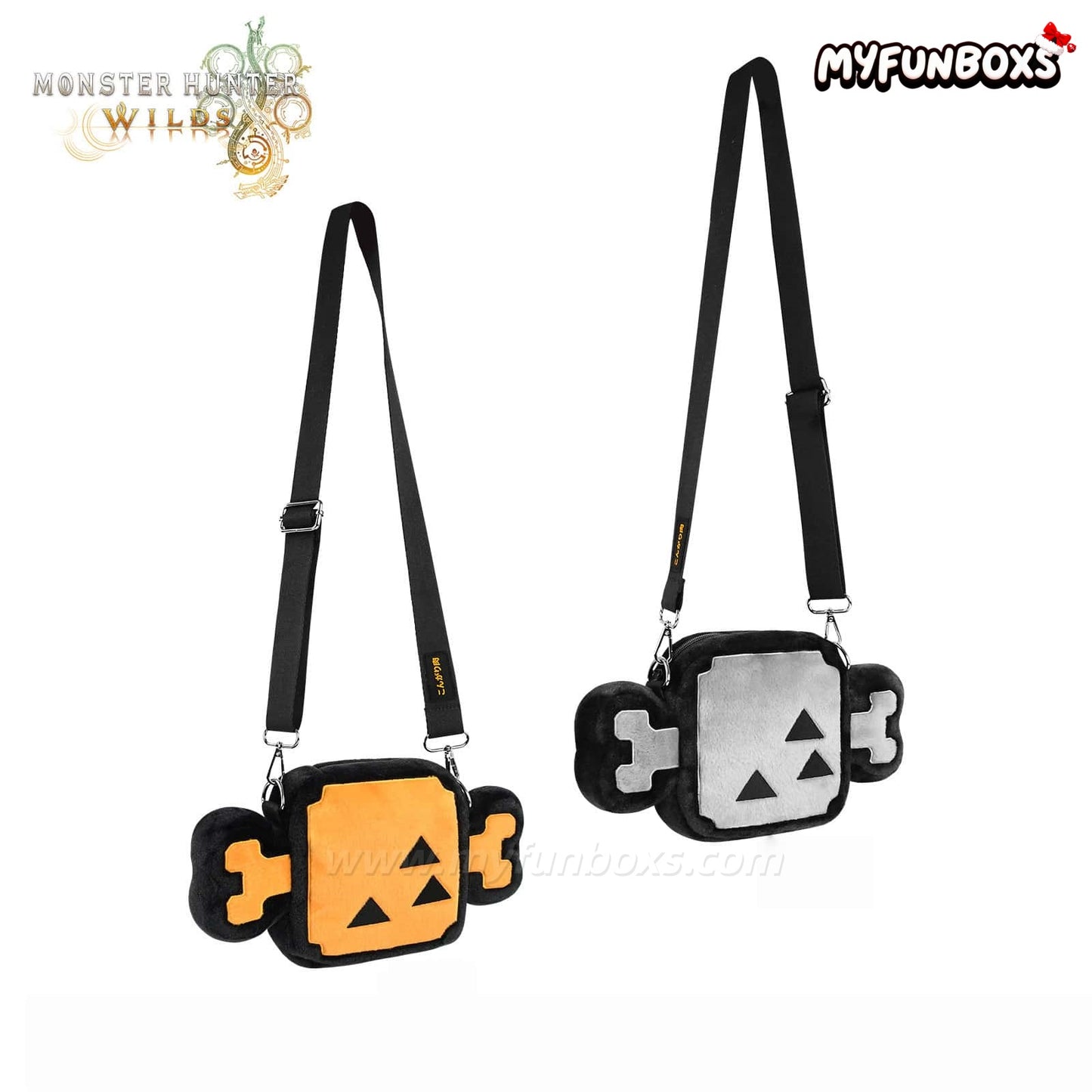 Monster Hunter Well-Done Steak Plush Shoulder Crossbody Bag