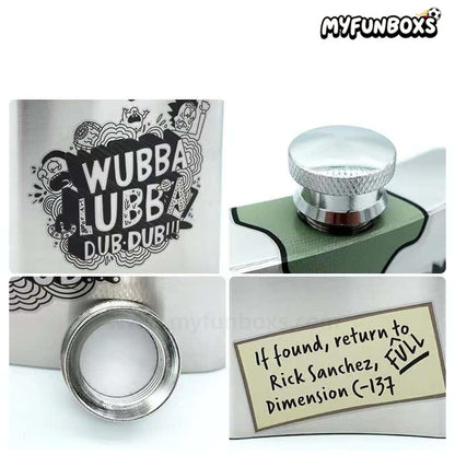 Rick and Morty Stainless Steel Hip Flask – 6oz