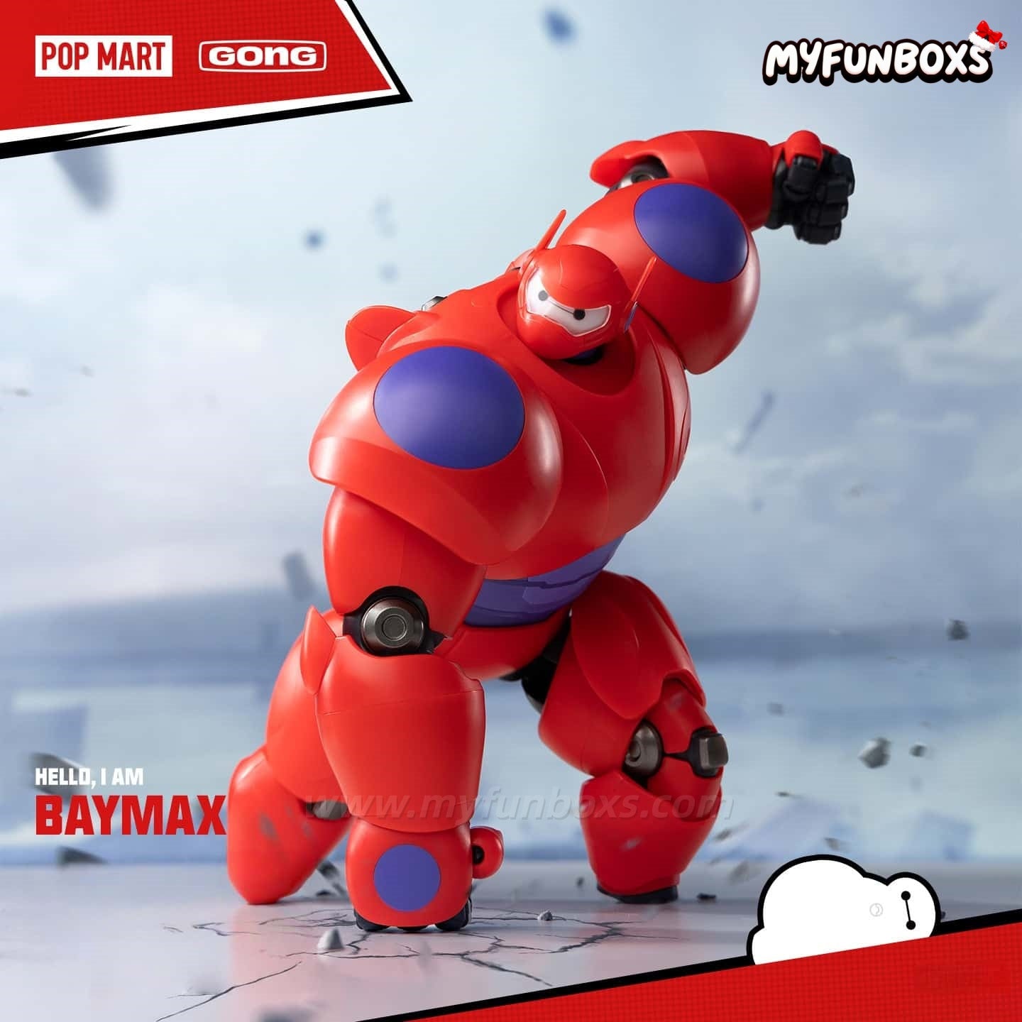 GONG Studio Big Hero 6 Baymax Buildable Articulated Model Kit (18cm)
