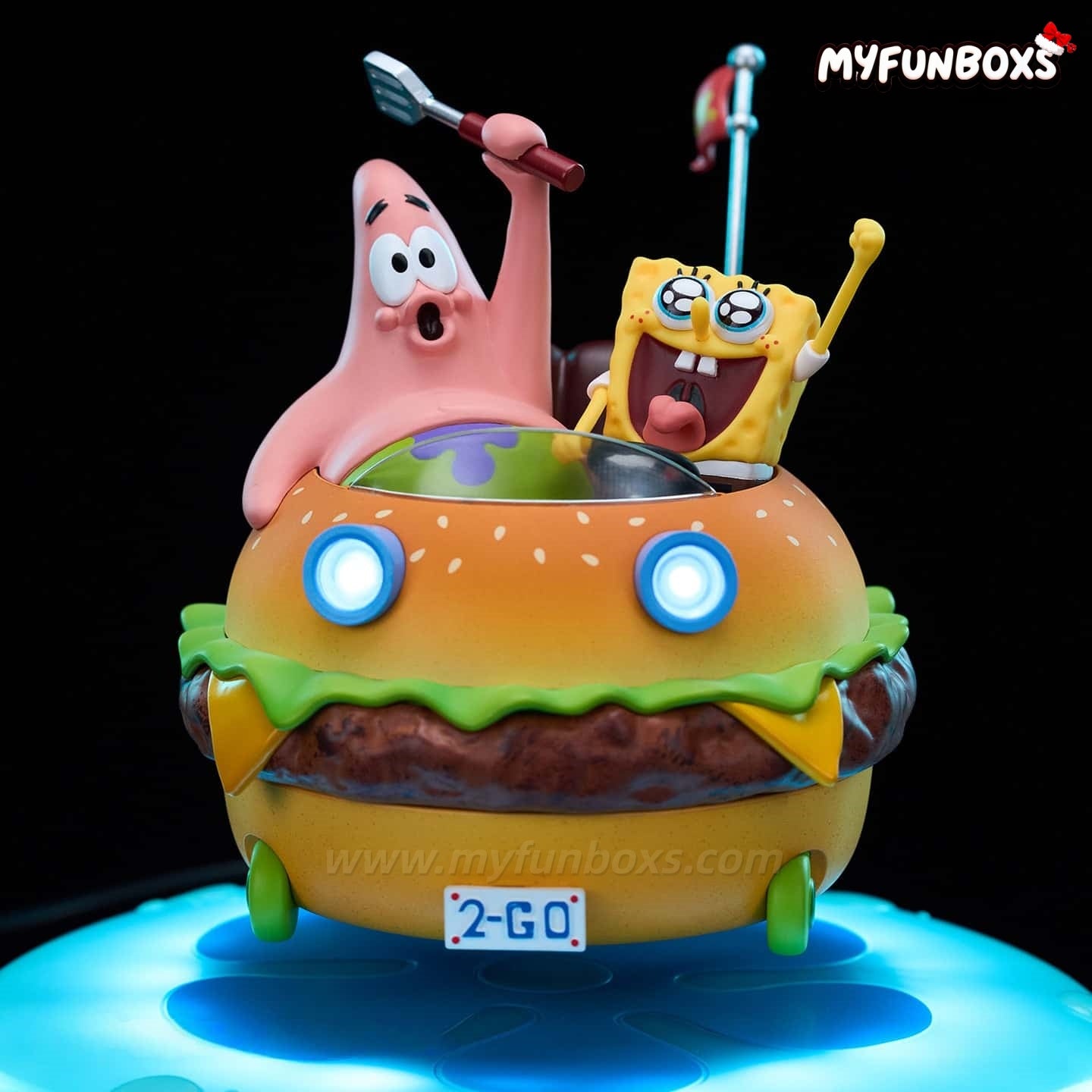 SpongeBob Magnetic Levitating Krabby Car – LED Night Light Display(Pre-Order)
