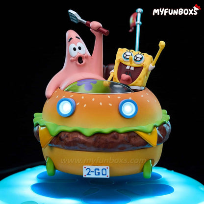 SpongeBob Magnetic Levitating Krabby Car – LED Night Light Display(Pre-Order)