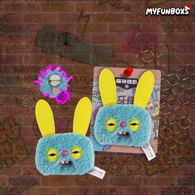 HUGKIS × Fuggler Plush Pin Badge