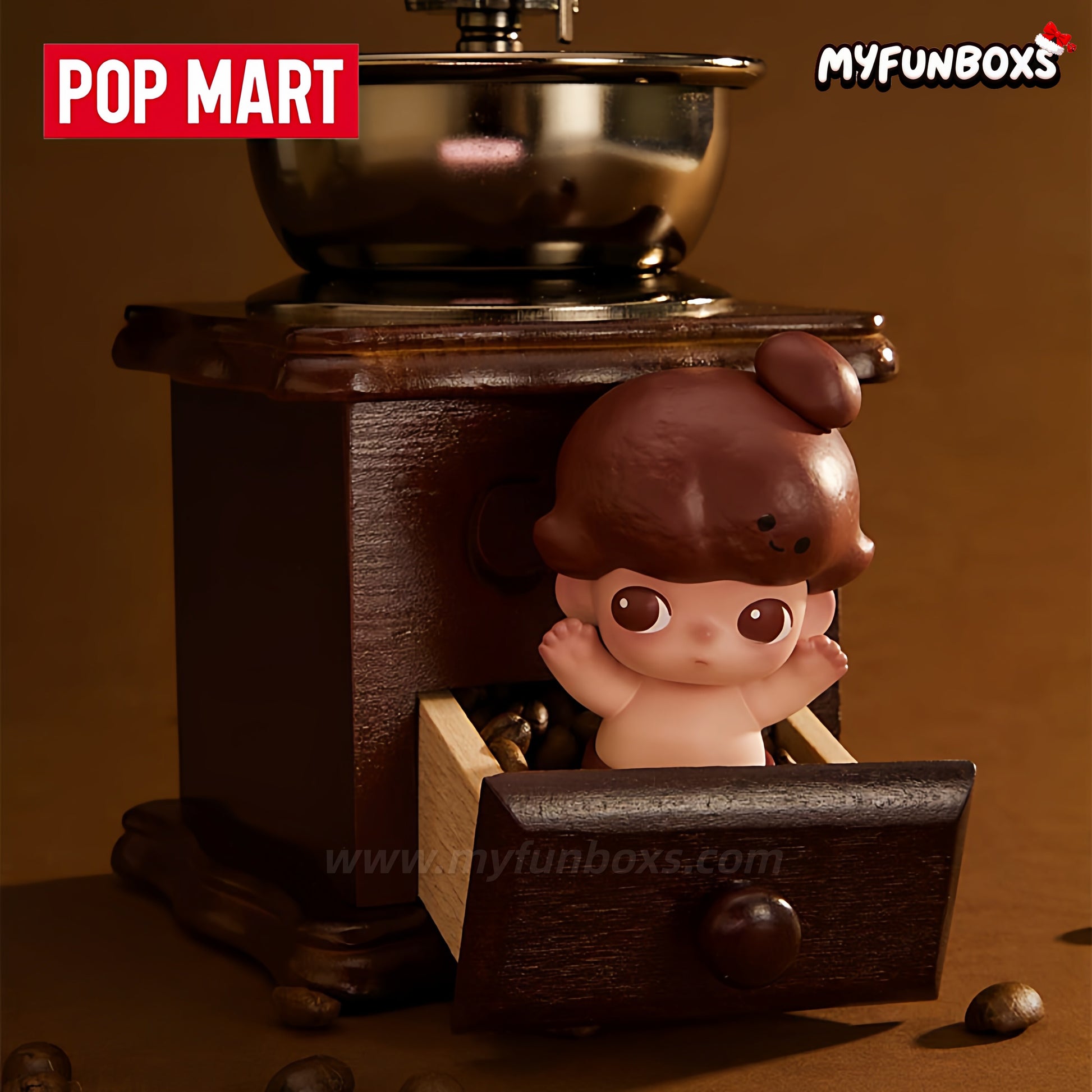 POP MART DIMOO Coffee Bean Series Figure Hanging Card