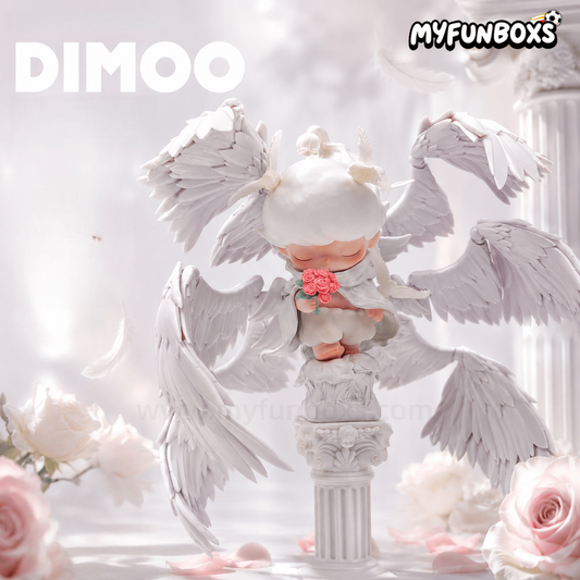 Handcrafted DIMOO Angel Figure Gift Box Set
