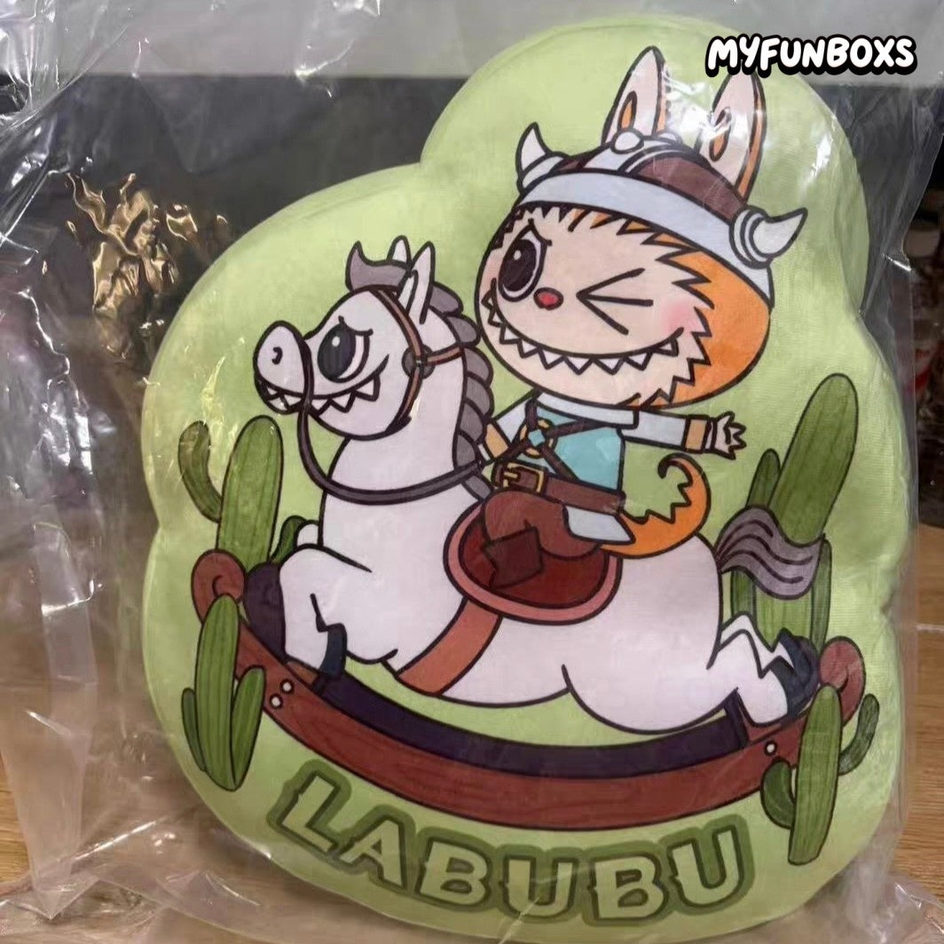 POP MART City Park exclusive LABUBU Zimomo green plush cushion