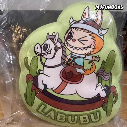 POP MART City Park exclusive LABUBU Zimomo green plush cushion