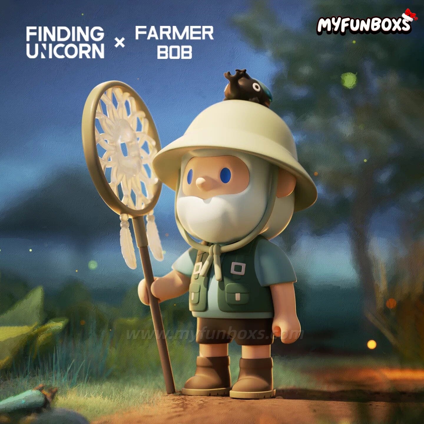 FINDING UNICORN FARMER BOB On The Farm Series Figure Blind Box