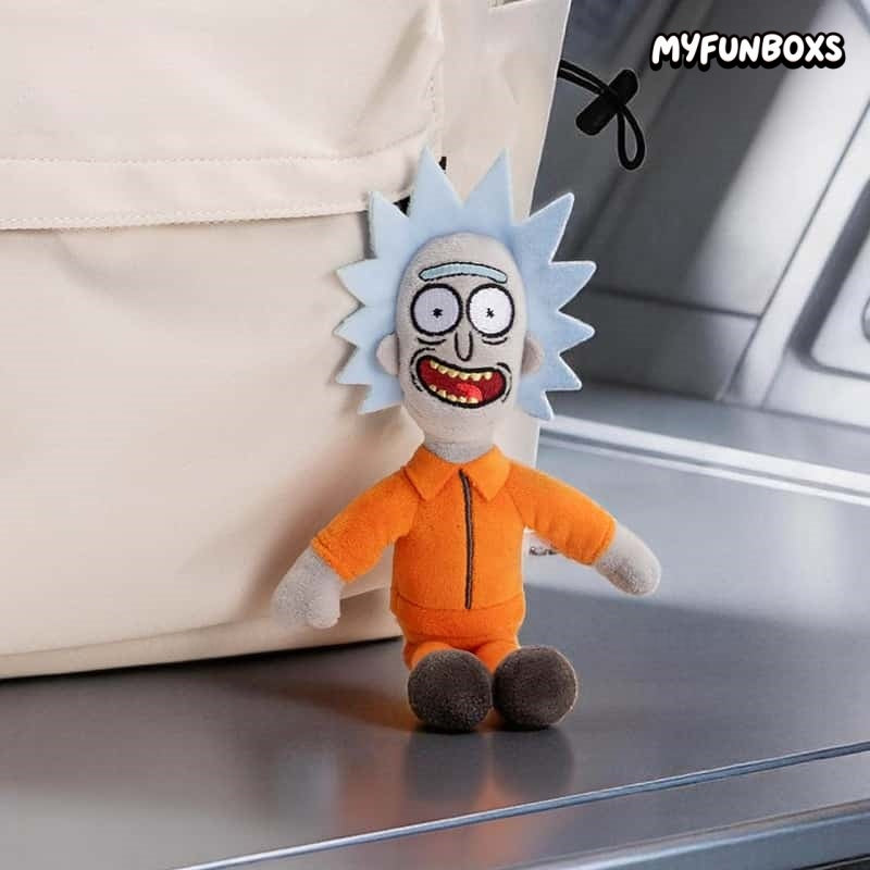 Rick and Morty Prison Outfit Plush Keychain