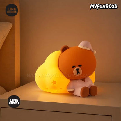 LINE FRIENDS Brown Bear tap night light