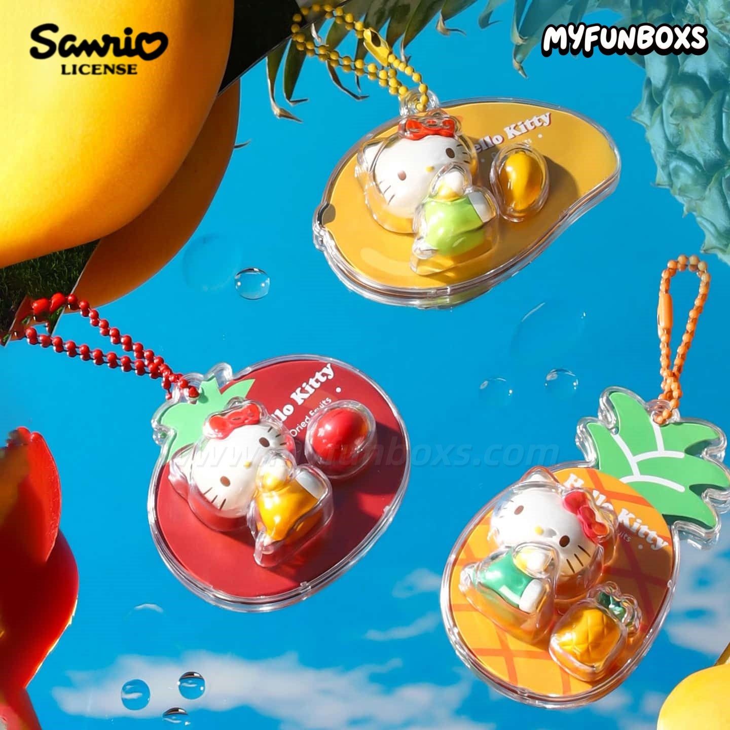Sanrio Hello Kitty Dried Fruitys Series Mini Hanging Card blind box
