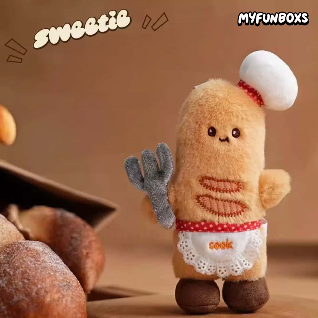 Sweetheart Manager Series Baguette Plush Keychain Blind Box