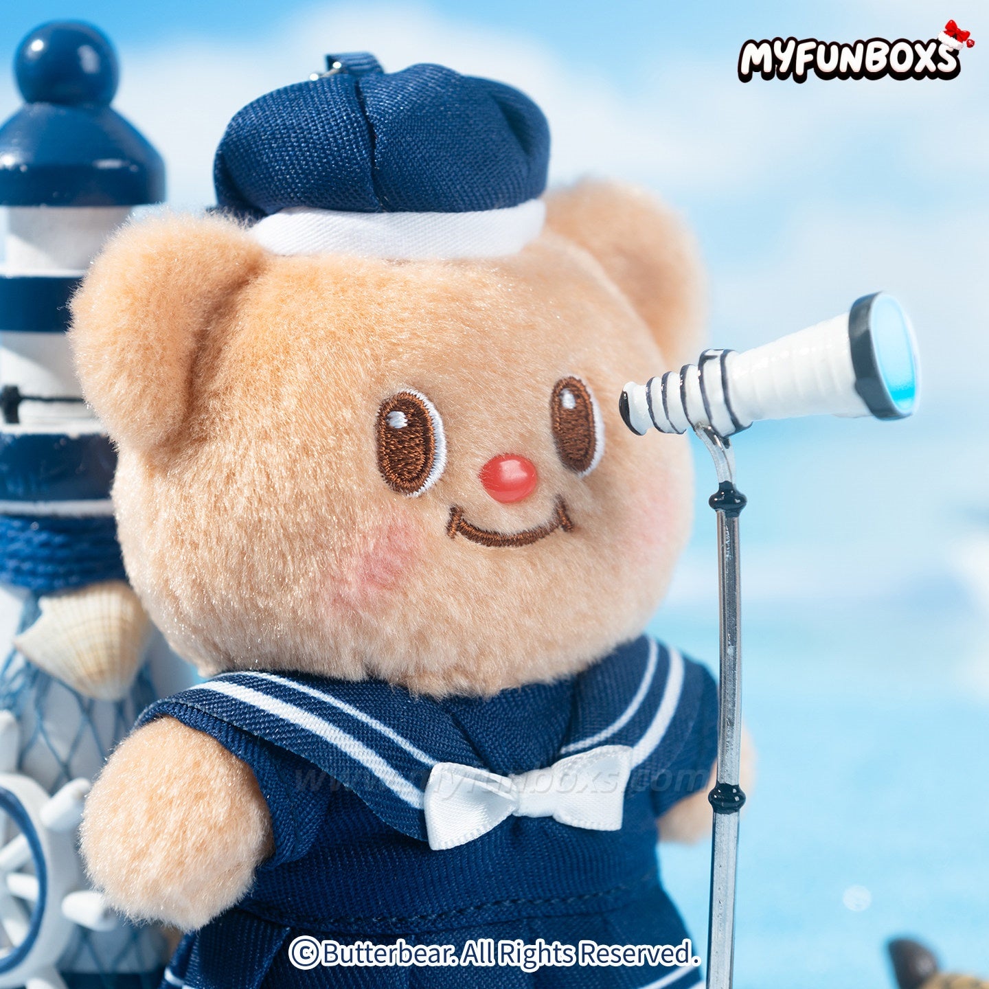 Butterbear Sailor Outfit Plush Keychain