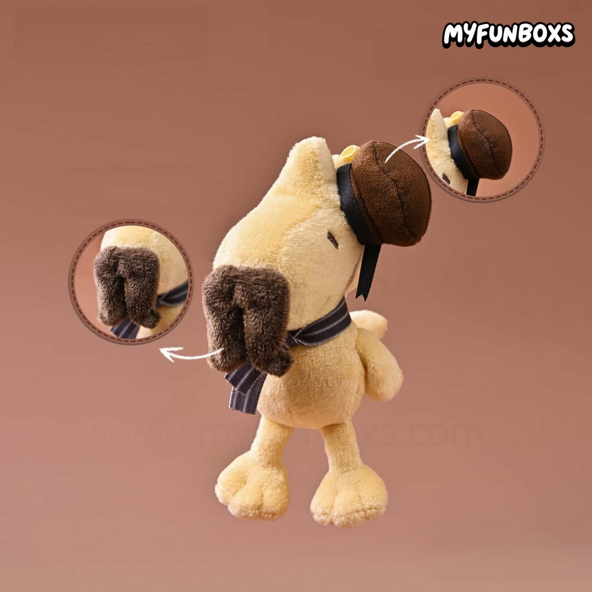 Snoopy & Olaf Coffee Time Plush Keychain