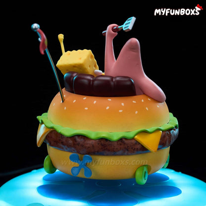 SpongeBob Magnetic Levitating Krabby Car – LED Night Light Display(Pre-Order)