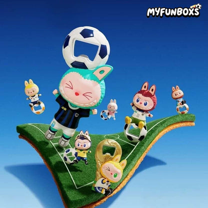 POP MART THE MONSTERS × FIFA Series bottle opener fridge magnet blind box