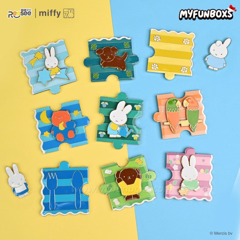 Miffy Metal Puzzle Refrigerator Magnet Blind Box