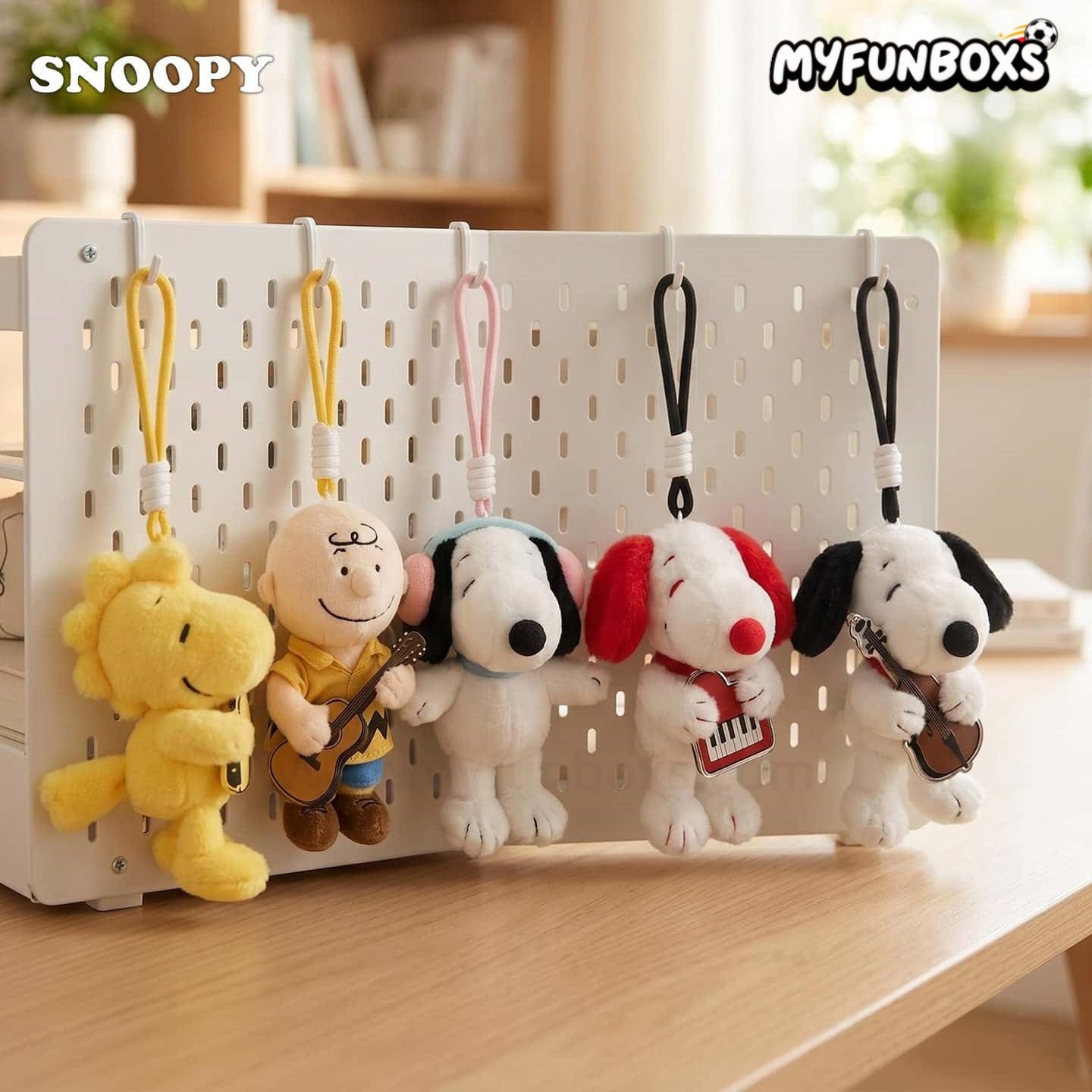 Snoopy Music Tour Series plush keychain